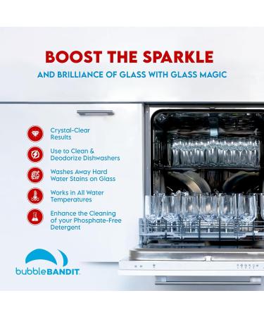 Glass Magic Dishwasher Powder Detergent Booster - 2 lbs - Natural Phosphates for Sparkling Clean Dishes - International Shipping Available - Buy Online on GoSupps.com