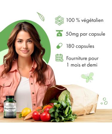 Source of Nature | Magnesium Taurate 625mg | 180 Capsules | 45 Day Supply | Elemental 50mg | High Quality | Lab Tested - Buy Online on GoSupps.com