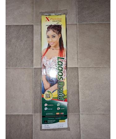 Xpression Lagos Braid Pre-Stretched Hair Extensions (2) Black 2 Count (Pack of 1) - Buy Online on GoSupps.com