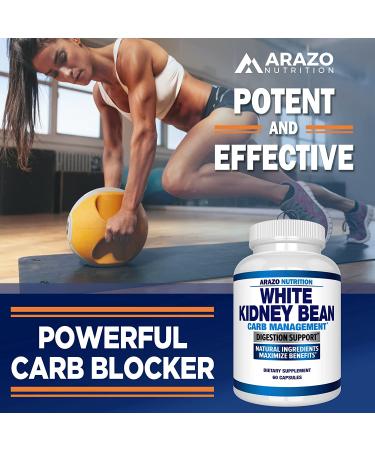 White Kidney Bean Extract - Pure Carb Blocker & Fat Absorber for Weight Support by Arazo Nutrition - Buy Online on GoSupps.com