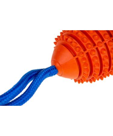 Karlie Ruffus Solid Rubber Aqua Football - 32 cm Orange | Durable Dog Toy for International Shipping - Buy Online on GoSupps.com