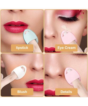 35pcs Finger Puff Mini Makeup Sponges for Foundation, Concealer & Eye Shadow - Soft Beauty Cosmetic Tools (White, Pink, Blue, Black, Skin Colors) - Buy Online on GoSupps.com