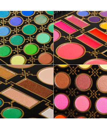 DE'LANCI 78 Color Eyeshadow Palette Gift Set - Professional, Highly Pigmented Makeup for Women, Girls, and Teens - All-in-1 Eyeshadow, Lipstick, Blush, Contour, Highlighter - Buy Online on GoSupps.com