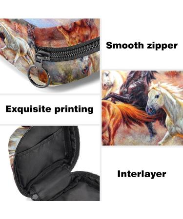 Menstrual Bag with Zipper | Stylish Ladies Napkin Pouch & Tampon Collection Bag for Women and Girls - Pentium Horse - Buy Online on GoSupps.com