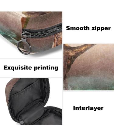 Stylish Dinosaur Menstrual Pad Bag with Zipper | Ladies Napkin Pouch & Tampons Collection Bag for Women & Girls - Buy Online on GoSupps.com