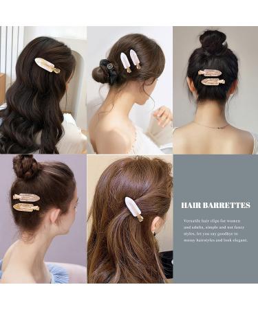 Cptots 12PCS No Bend Hair Clips - Creaseless Hair Clips for Makeup Applications and Styling - Acrylic Resin Flat Hair Barrettes for Women - Buy Online on GoSupps.com