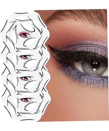 Eyeliner Stencil 4 Sheets 10 Models Each Eyeshadow Stencils 6 in1 Reusable Cat Eyeliner Stickers with Perfect Winged Tip for Beginner Professional Eye Makeup Tools Eyeliner Brushes - Buy Online on GoSupps.com