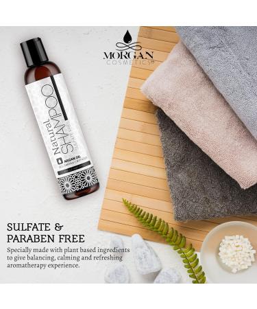 Buy Morgan Cosmetics 8 Oz EWG Certified Sulfate Free Argan Oil Shampoo Lavender - Paraben & Synthetic Fragrance Free for Damaged Hair Made in USA - International Shipping Available - Buy Online on GoSupps.com