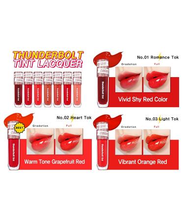 COLORGRAM Thunderbolt Tint Lacquer - 09 Soft Tok | Moisturizing High Pigment Lip Stain with Argan Oil - Long-Lasting & Weightless Formula - 0.2 fl.oz - Buy Online on GoSupps.com