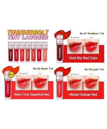 COLORGRAM Thunderbolt Tint Lacquer - Long Lasting Lip Stain (0.2 fl.oz) - 08 Crush Tok - Buy Online on GoSupps.com