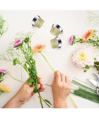 Kritkin 24-Piece Mini Round Flower Frogs - Silver and Yellow Floral Arranger Tools - Buy Online on GoSupps.com