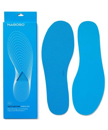 Naboso Activation Sensory Insole  Thin Men's and Women's Textured Anti-Fatigue Shoe Inserts That Best Stimulate The Feet to Improve Posture  Balance  and Foot Strength. Medium (Pack of 1)