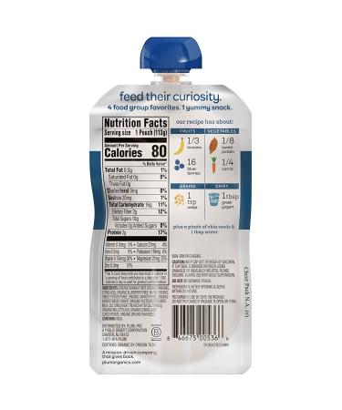 Plum Organics Mighty 4 Baby Food Pouch | Banana, Blueberry, Sweet Potato | Organic Squeeze | 6 Pack (4 oz) - Buy Online on GoSupps.com