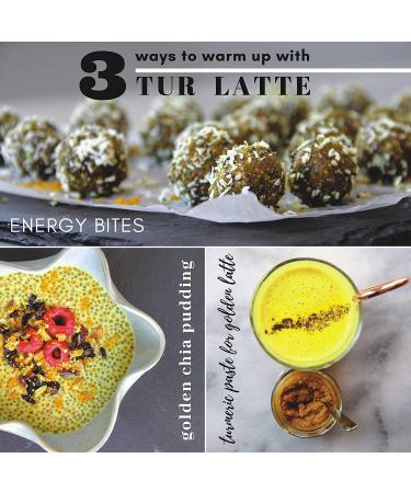 Tur Latte - USDA Organic Golden Milk Powder with Ceylon Cinnamon - 45 Servings 6.34 Oz - Anti-Inflammatory Superfood Mix - Vegan Keto Gluten-Free Unsweetened - Buy Online on GoSupps.com