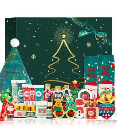 CADDISE Advent Calendar 2025 Skincare Gift Set for Women 24 Day Christmas Gifts Holiday Beauty Gift Box Spa Gift Basket for Mom & Teen Girls