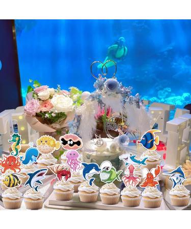 48pcs Ocean Sea Animal Cupcake Toppers - Buy Online on GoSupps.com