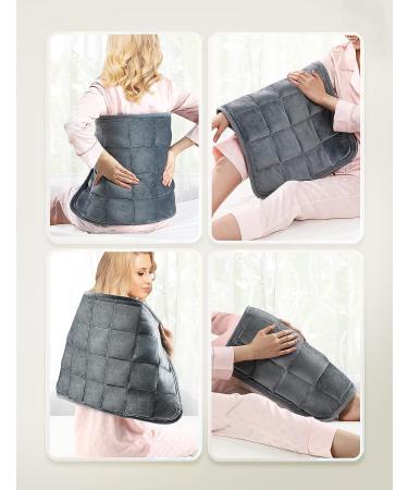 17''x 33 Extra-Large Weighted Heating Pad for Back Pain Relief | 6 Heat Settings, 2H Auto Shut-Off | BPA-Free Beads Heat Pad for Shoulder, Arms, Legs | Washable | EVAJOY EJ-BD013 - Buy Online on GoSupps.com