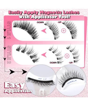 Buy Yawamica Magnetic Eyelashes - Natural Wispy Reusable False Lashes Kit with Applicator - No Glue Needed - International Shipping - Buy Online on GoSupps.com