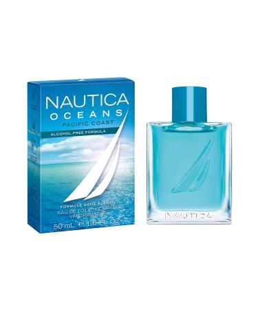 Nautica Oceans Pacific Coast Eau de Toilette 1.6 fl oz (Pack of 1) Notes of Apple Cyclamen and Amberwood Men's Fragrance Long Lasting Everyday Fragrance Travel Size