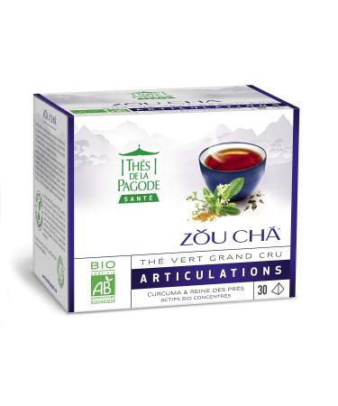 THES DE LA PAGODE Pagoda Teas - Healthy Teas - Zu Ch Sencha Green Tea with Turmeric & Meadowsweet - 60g