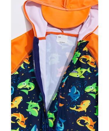 BONVERANO Baby Boys Swimsuit 12-18 Months | Colorful Shark One Piece Swimwear with UPF 50 - Buy Online on GoSupps.com