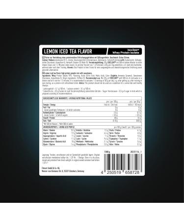 ESN Isoclear Whey Isolate Protein Powder Lemon Iced Tea - 2 x 1000g + Free Shaker | Premium Quality Clear Whey - Made in Germany - Buy Online on GoSupps.com
