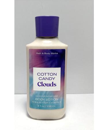 Bath and Body Works Cotton Candy Clouds Body Lotion 8oz - 24 Hour Moisture, Full Size Purple Cap - Buy Online on GoSupps.com