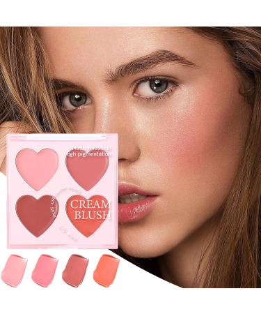 Blush Palette 4 Colors Contour Blush Palette MatteMixable Cosmetics Makeup for Date Event Holiday Travel and Wedding - Buy Online on GoSupps.com