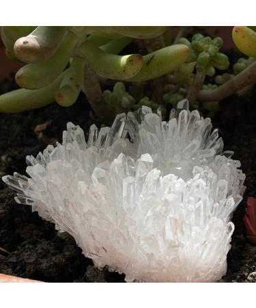 Very Beautiful Natural Clear Quartz Minerals Reiki Stone Home Furnishing Decoration (Size : 200-300g) Natural Luster (Size : 300-400g)