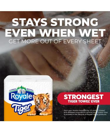 Royale Tiger Strong Paper Towel 6 Equal 12 Rolls 98 Sheets per Roll - Buy Online on GoSupps.com