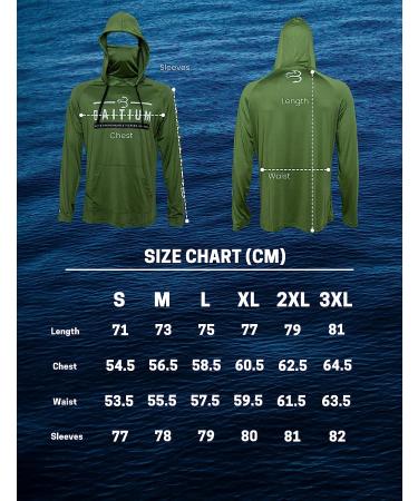 Men's Long Sleeve Fishing Shirt with Hood and Gaiter UPF 50+ Sun Protection - White - Large - Buy Online on GoSupps.com