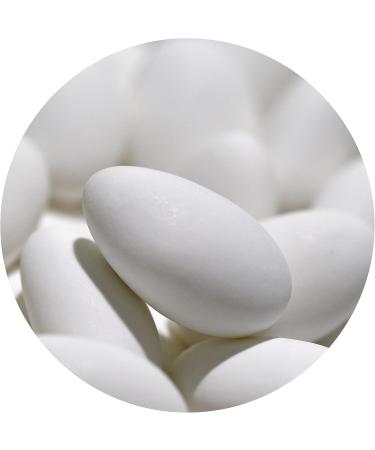 EinsSein Gracile 2 kg dull white wedding almond sweets | baptism communion celebrate party candybar | Gifts for wedding guests | Almond candy | Badem seker - Buy Online on GoSupps.com