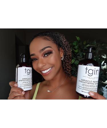 tgin Miracle RepaiRx Strengthening Shampoo with Black Castor Oil and Biotin - 13 Oz - Buy Online on GoSupps.com