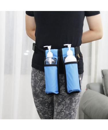 Massage Bottle Bag for Therapists | Holster for Massage Lotion & Oil - Db1KD-Blue - Buy Online on GoSupps.com