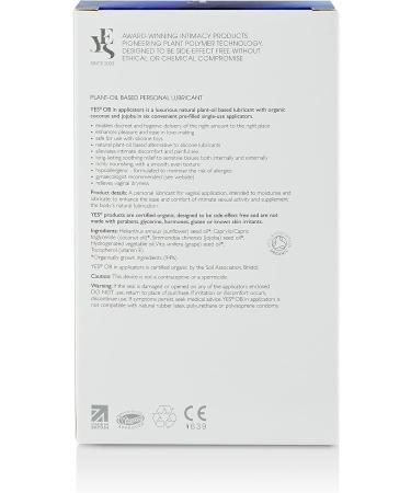 Organic Plant-Oil Based Natural Personal Lubricant Applicators - 6 x 5ml | Yes OB Apps - Buy Online on GoSupps.com
