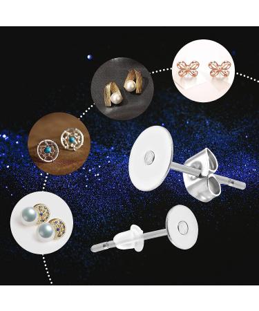 300 Pieces Stainless Steel Earrings Posts and Backs Set (4mm) - Flat Pad, Butterfly, and Bullet Styles - Buy Online on GoSupps.com