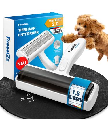 Fusselztz Premium lint roll Animal hair new generation - remove self -cleaning animal hair remover to cat hair & dog hair reusable cat hair remover on sofa carpet & bed