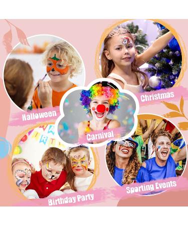 Beesjuy Kids Face Painting Kit - 12 Color Water Based Face Paint for Halloween, Birthday, Cosplay Washable Body Paint Makeup & Gifts for Children - Buy Online on GoSupps.com