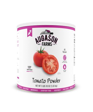 Augason Farms Tomato Powder Emergency Food Storage 3 lbs 10 oz No. 10 Can 1 Can