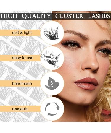 Quewel 14mm Individual Eyelashes - Natural Matte Mega C Curl | Fluffy DIY Eyelash Extensions | 1 Piece Pack - Buy Online on GoSupps.com