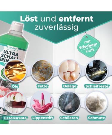 Qindoo 3L Dental Ultrasound Cleaner Concentrate | Best Ultrasonic Cleaner for Dentures & Tooth Rail Cleaning - Buy Online on GoSupps.com