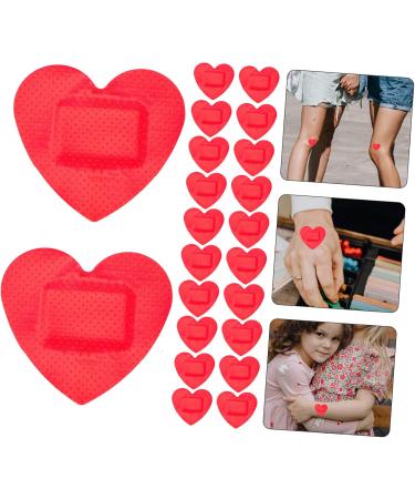 Veemoon 50pcs Heart Shaped Waterproof Tape Knuckle Pads - Cute Kids Plaster Heart Patches for Care - Buy Online on GoSupps.com