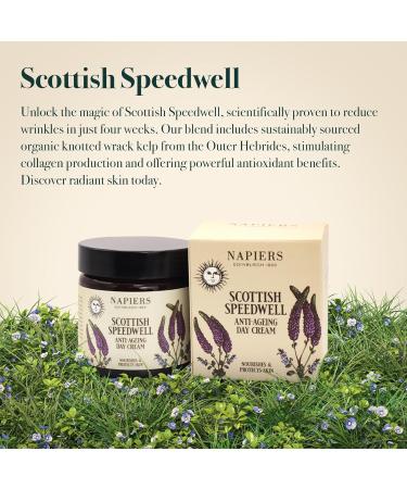 Napiers Speedwell Ageless Day Cream - Anti-Aging & Wrinkle Reduction with Scottish Speedwell & Organic Seaweed - 60ml - Buy Online on GoSupps.com