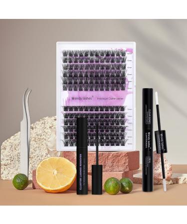 Wendy Lashes Eyelash Extension Set - FD18+B-D CURL (12-16mm) with Glue | Premium Lash Extensions Kit for Stunning Eyelash Looks | Shop Internationally - Buy Online on GoSupps.com