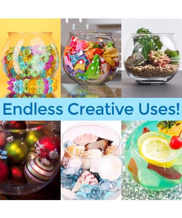 6 Pack 27oz Mini Plastic Fish Bowls for Decoration and Drinks - Clear Vase for Centerpieces - Fun Party Starter Set - Buy Online on GoSupps.com