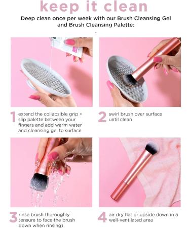 Real Techniques Power Pigment Blush Makeup Brush Cheek Brush For Liquid and Cream Blush Dense Synthetic Bristles Unique Pointed Shape For Precise Application Vegan and Cruelty Free 1 Count - Buy Online on GoSupps.com