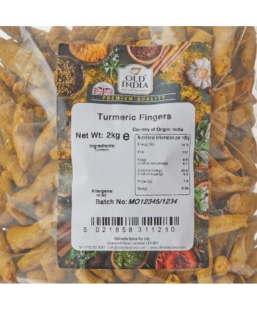 Old India Turmeric Fingers 2kg - Premium Quality Turmeric - 2 kg (Pack of 1) - Buy Online on GoSupps.com