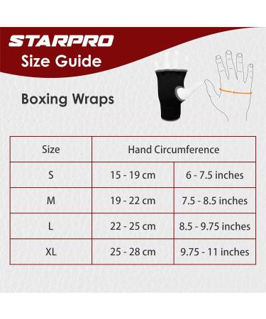 Buy Starpro Padded EVA Inner Gloves | Elastic Cotton Cover | Black Fist & Ankle Protection for Boxing Muay Thai Kickboxing MMA | White/Pink Sizes Available | International Shipping - Buy Online on GoSupps.com