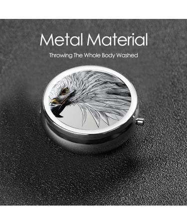 Portable 3 Compartment Eagleround Pill Box Organizer - Ideal for Travel & Medication Management - Buy Online on GoSupps.com