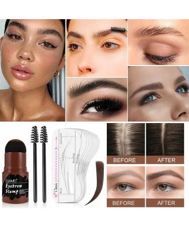 Buy Reusable Eyebrow Stencil Set | Natural Brow Powder & Stamp for Flawless Makeup - Worldwide Shipping - Buy Online on GoSupps.com